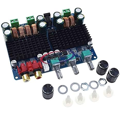 Audio Amplifier Board 2.1 Channel Digital Audio Power 12-26VDC Power Amplifier Module for Speaker of 4-8 Ohms