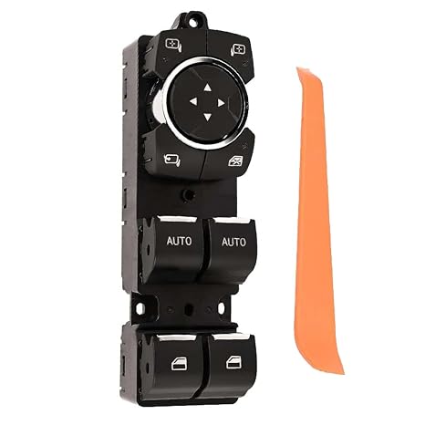 Front Left Driver Side Power Window Switch BB5Z-14529-AA Compatible with Ford Explorer 2011 2012 2013 2014 2015| Dual AUTO| Power Folding Mirror | 17pin