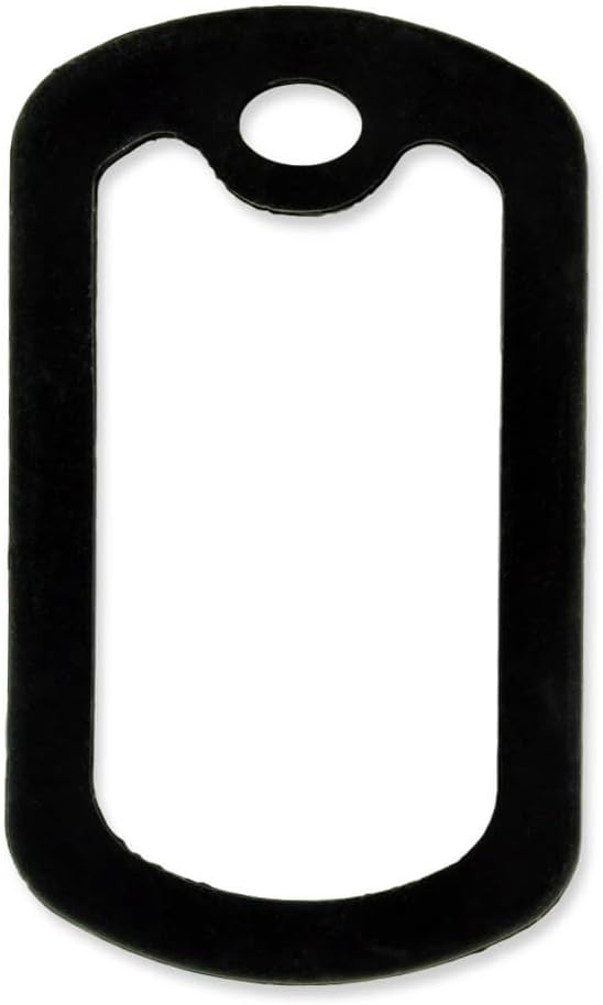 PinMart Black Military Dog Tags Silencers - Engraved Dog Tag Holder - Silicone Case to Reduce Noise - Military ID Protector to Prevent Noise and Scratching - 5 Pack