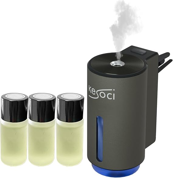 Smart Car Air Freshener: Revolutionary Smart Car Diffuser Vent Clip with 3 Exclusive 10 ml Fragrances (Ocean)