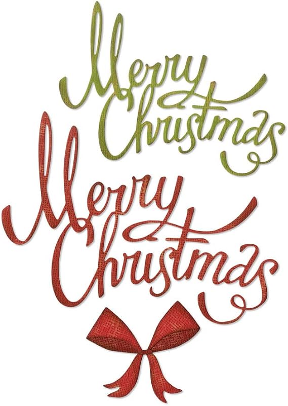 Sizzix Christmas Ribbon by Tim Holtz Dies, Multicolor