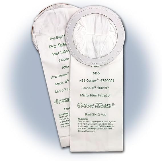 Sandia Raven 6 Series & Hipster 6 Qt Backpacks Replacement Vacuum bags #GK-Q-Vac (OEM# 10-0197) 10 in Pack