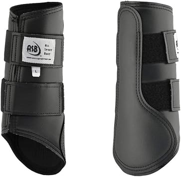 Dressage Sport Boots All Sport Horse Boot, Color: Black, Size: L (ASBLB)
