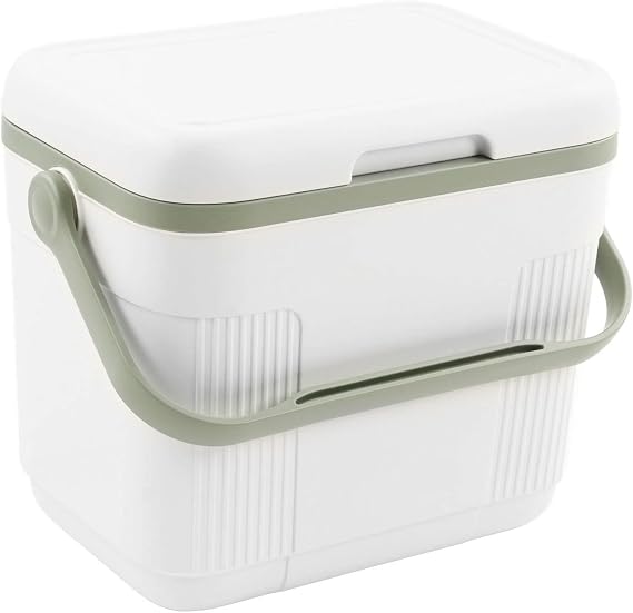 22L Ice Cooler, Insulated Portable Ice Chest Box with Handle, Outdoor Camping Cooler for Camping Fishing Picnic Boating Beach