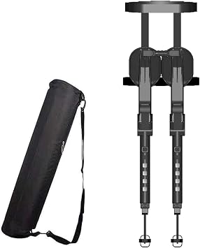 Adjustable Chairless Wearable Invisible Chair, Wearable Exoskeleton Human Wearable Seat, 5 Gear Heights Adjustable Camping Folding Stool Withstands 150kg