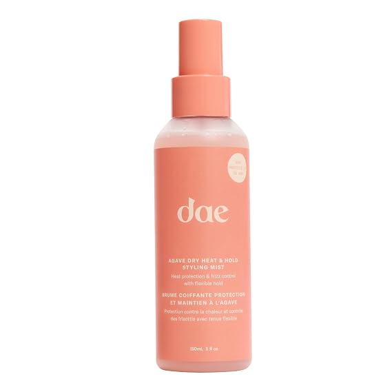 DAE Agave Dry Heat Protection Spray - Protects, Controls Frizz, Light Hold | Controls frizz & humidity, heat protection up to 450, adds shine, desert-derived botanicals, vegan, sulfate-free