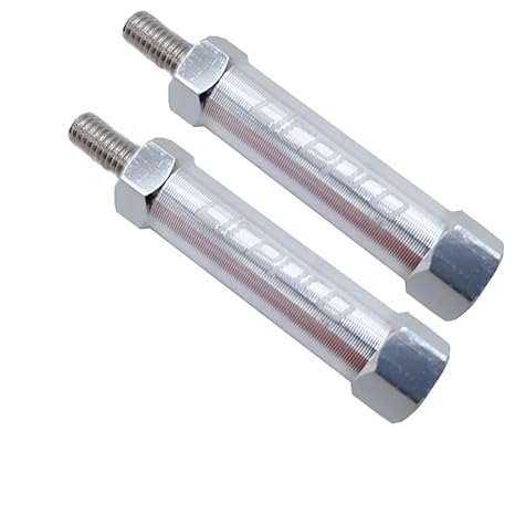 Eazy Wheels Extension Rod for Brompton Rack A C P G T line (silver 2pc)