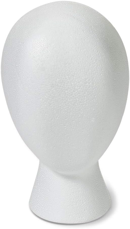 FloraCraft SmoothFoM Faceless Head 5.8 Inch x 6.8 Inch x 9.8 Inch White