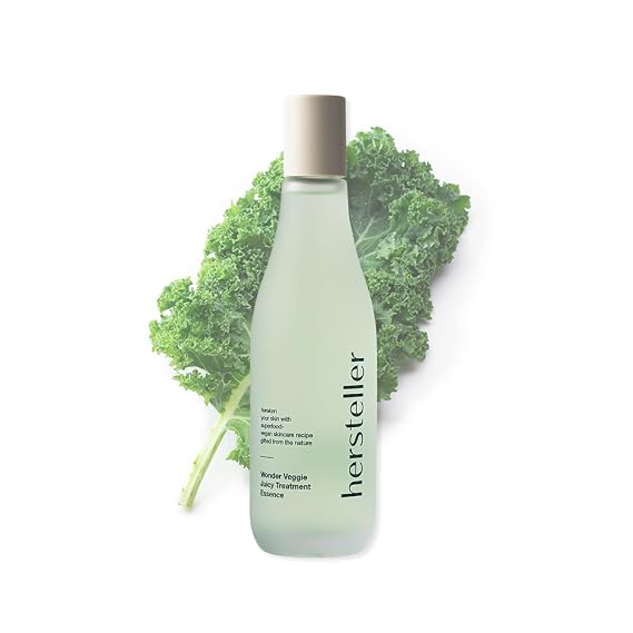 Hersteller Wonder Veggie Juicy Treatment Essence Toner, Kale Extract 5.07oz | Vegan kale extract toner hydrates and soothes sensitive skin for a non-irritating, refreshing K-beauty skincare routine.
