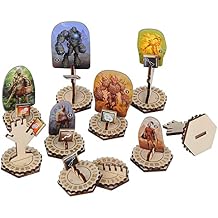 Monster Standees and Flying Stand Bases with Health Tracker and Status Token Slots Set of 30 Wooden Upgrade Accessories for Gloomhaven and Frosthaven