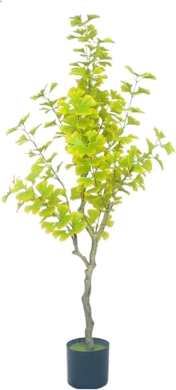 Artificial Tree Artificial Bonsai Tree Artificial Trees Fake Ginkgo Trees Faux Trees for Balcony Decor Artificial Pot Plants Faux Plants(130cm)