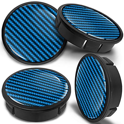 4 x 60mm ABS Car Alloy Wheel Centre Universal Rims Hub Center Caps Auto Tuning Logo Emblem Black Blue Carbon CX 14