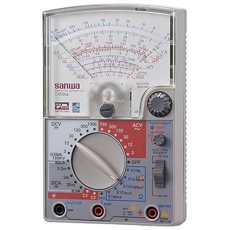 Japan Sanwa CX506A Analog Multitesters Capacitance Measurement Function with Built-in Transistor oscillator