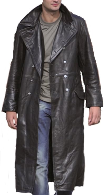 Mil-Tec German Officer Leather Great Coat