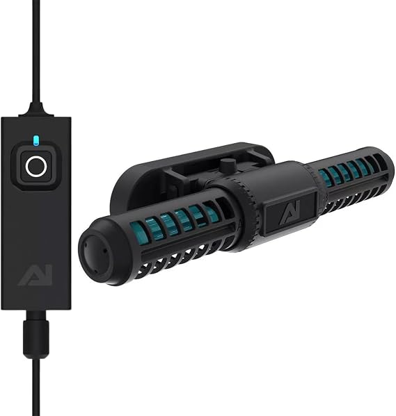 AquaIllumination Orbit 2 Cross-Flow Aquarium Wavemaker Pump Reversible Circulation Pump with Smart App Control for Reef Aquariums and Ocean-Inspired Water Movement
