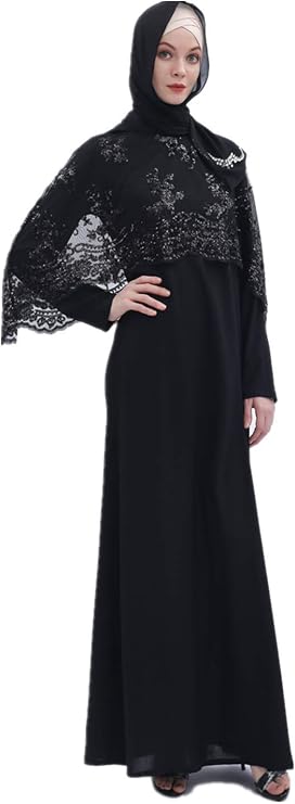 Muslim Women's 2 Piece Outfit Set Long Dress Women Dubai Dress Kaftan Abayas with Cloak