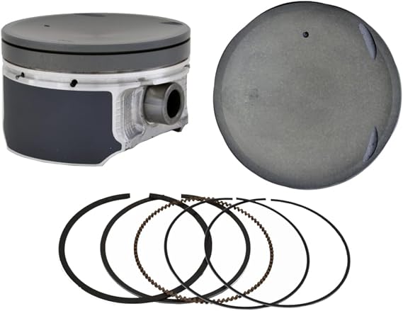 LowPricedAutoParts 4-Piston Set with Premium Rings - Standard Size - Fits 2002-2006 Nissan Altima Sentra 2.5L QR25DE DOHC L4 Engines