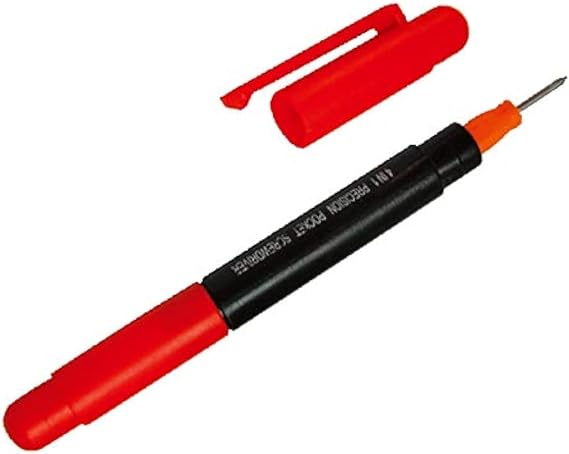 Edward Tools 4 in 1 Pocket Screwdriver Tool - Mini Electronics Precision Screwdriver with Clip - Phillips and Flathead Bits (1)