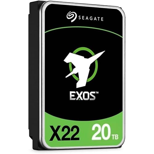 Seagate Exos X22 20TB Interne Festplatte ST20000NM004E 3,5 Zoll HDD 512e4Kn SATA3 7200RPM 256MB Cache Generalüberholt