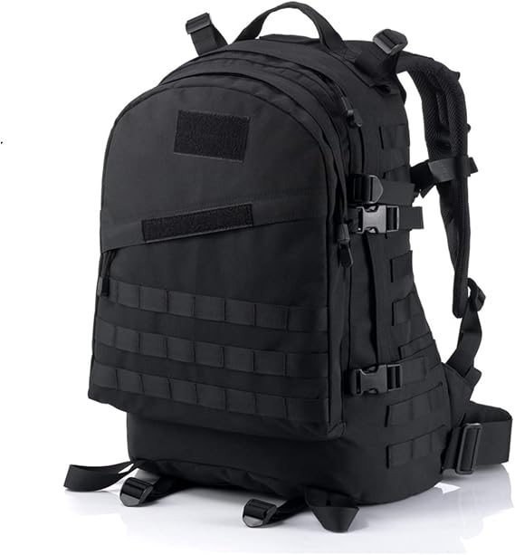 Military Tactical Backpack Large Army 3 Day Molle Bag Backpacks (Black)