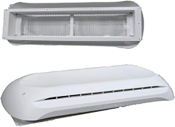 Dometic RV Refrigerator Vent Cover, Base and Cap, Polar White