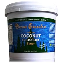 2.65 LBS Organic LOW GLYCEMIC Thai Coconut Blossom Sugar Paste - Divine Organics - Mineral and Enzyme Rich Sweetener (2.65 LBS)