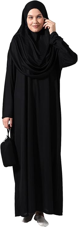 ihvan online Muslim Dresses for Women, Prayer Dress, Hijab Abaya, One-Piece Islamic Prayer Dress Gift for Eid Ramadan
