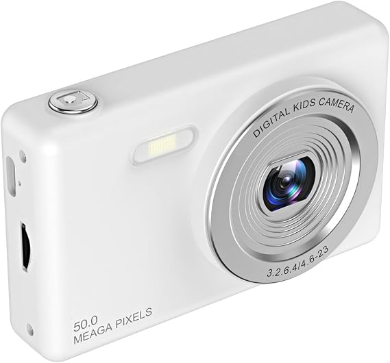 Digital Camera 4K 48MP Kid Point and Kids Portable Travel Pocket Camera for Teen Students