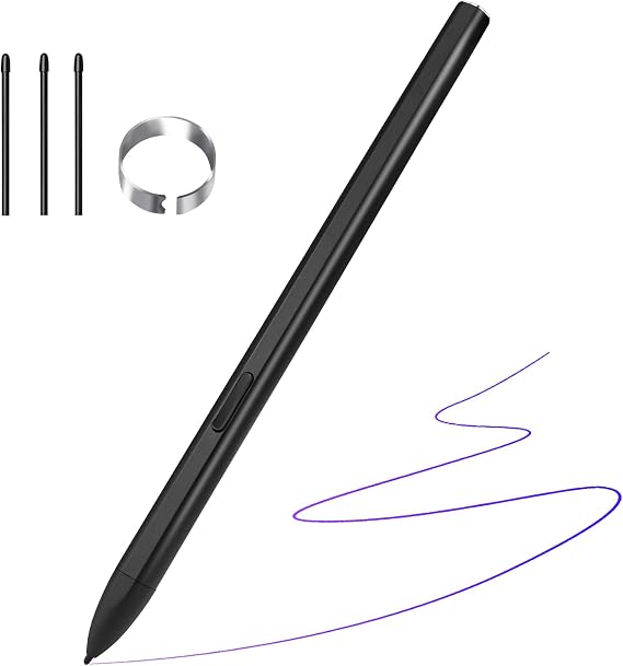 EMR Stylus for Remarkable 2 Pen: Palm Rejection, Tilt Support,4096 Pressure Sensitive, Magnetic Design, Eraser Support, Alternative Replacement for Remarkable Marker Plus, Black