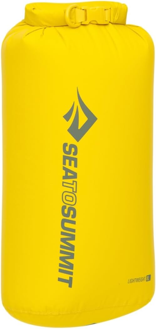 SEA TO SUMMIT - Lightweight Dry Bag - Waterproof Storage - Roll-Top Closure - Recycled Fabric - Base Lash Point & D-Ring - For Backpacking & Kayaking