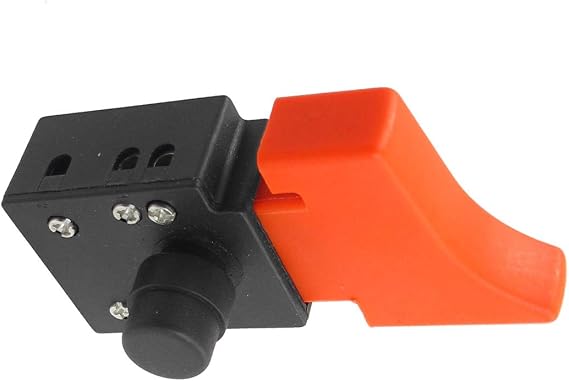 Aexit Angle Grinder Industrial Switches Control DPST Momentary Trigger Switch AC 250V 6A for Pushbutton Switches VivaKi 150