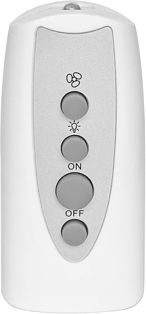 Remote Control Compatible with Bell+Howell Socket Ceiling Fan Light, Replacement Socket Fan Remote