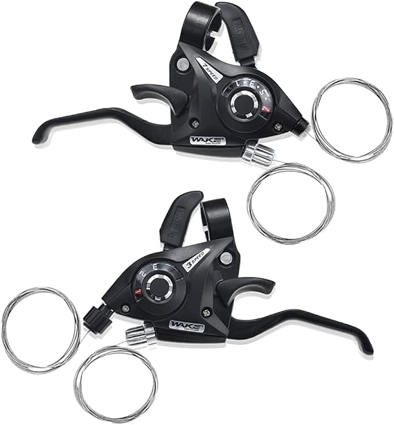 BESNIN Shifter and Brake Combo - 3x7 21Speed Mountain Bike Shifters & Left/Right Brake Lever Set