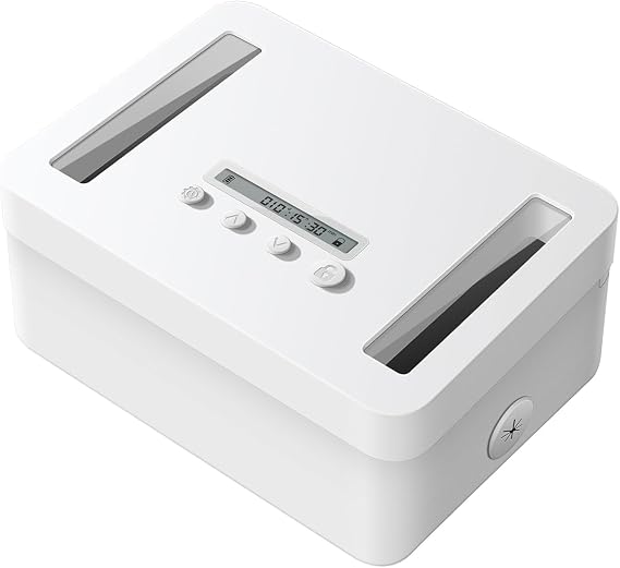 Vaydeer Metal Time Lock Box, Phone Lock Box with Timer for Focus & Wellness
