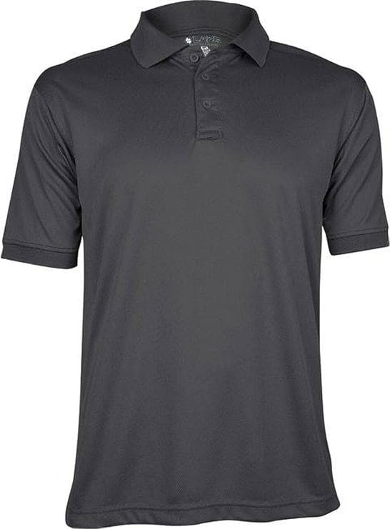 LAPG Men's Recon Jersey Short Sleeve Polo Shirt, Anti-Wrinkle, Moisture-Wicking Polo Shirt for Men, Comfortable Tactical Polo