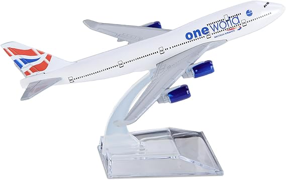 Model Plane, 747 Airplane Model 1/400 Diecast British Airway Planes, Metal Alloy Aircraft with Stand for Collection and Display Aviation Enthusiast Gift