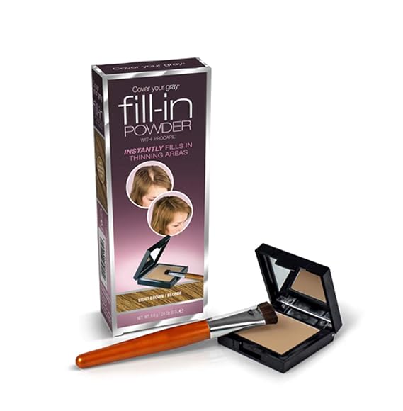 Cover Your Gray Fill in Powder, Light Brown, 1 Count (Pack of 3)