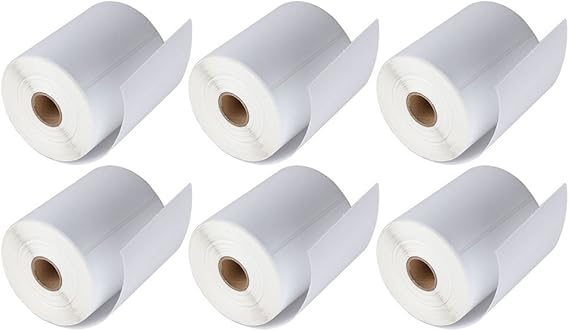 Direct 4"x6" Thermal Labels 6 Rolls 1500 Labels White Printer Thermal | Shipping for Address Shipping Postage USPS UPS Zebra Toshiba Citizen Eltron and Orion Printers