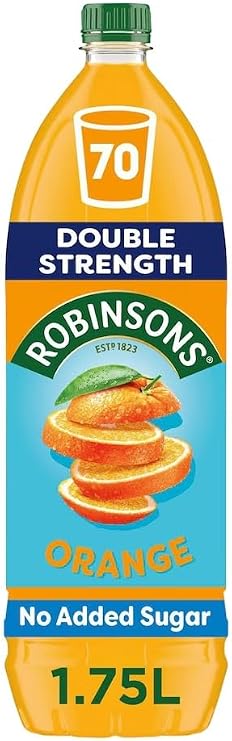 Robinso Squash 1.75L Variety Pack – Assorted Fruit Flavours, No Added Sugar, Concentrated Cordial Drink (Robinsons Double Strength Orange No Added Sugar Squash 1.75L)