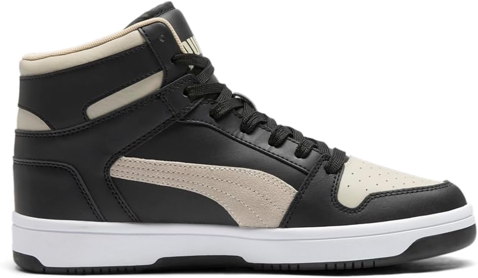 Puma Men's Rebound Layup Sneaker, Black-Desert Dust, 9
