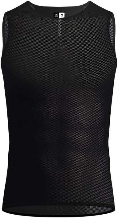 Mens Sleeveless Cycling Base Layer Vest Cycling Jersey Quick Dry Undershirt Bicycle Shirts Clothing Sports Tank Tops