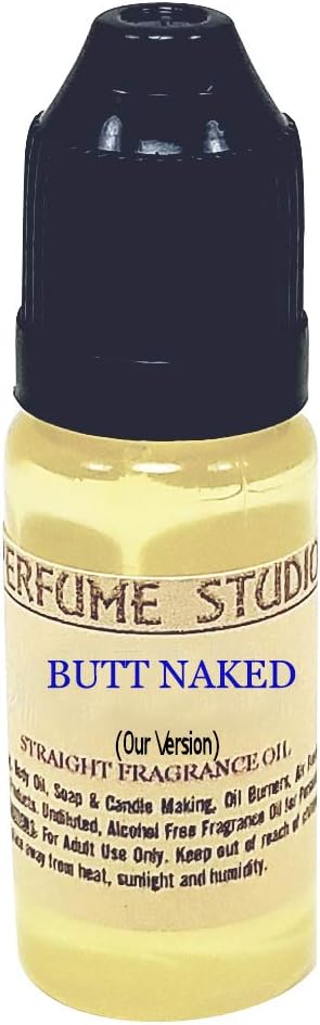 Premium Fragrance Oil for Soap, Candle, Perfume Making, Burners, Lotion, Air Fresheners, Body Mists, Incense, Hair & Skincare Products. Pure Parfum; 12ml Our Version of (Butt Naked)