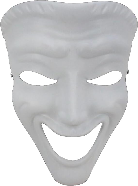 White SCP-035 Possessive Mask Resin Halloween Dance Party Cosplay Costume Mask Props