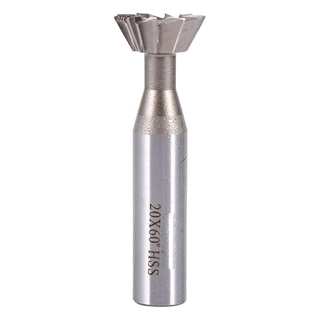 Dovetail Slot Cutter, Accurate HSS End Mill, Straight Shank Fine Cutting Tool, Heavy Duty CNC Milling Bit for Cast Iron Carbon Steel Tool Steel