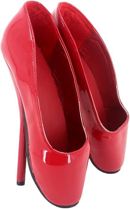 Dance Shoes, 7.1 inches 18 cm, Super High Heel Pumps, SM Training, Queen, Glossy, Ballet, Pole Dance, Toe Standing, Pin Heels, Pointed Toe, Stage, Party