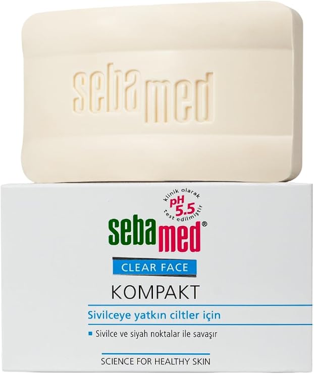 Sebamed Clear Face Sivilce ve Akne Karşıtı Yüz Temizleyici Kompakt 100 gr