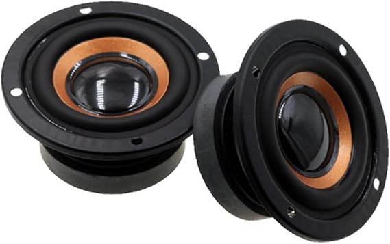 1Set 2Inch Full Frequency Speaker Perfect for DIY Projects Low Frequency Subwoofer Loudspeaker Round Waterproof, approx 64mm, As Pictures Shows