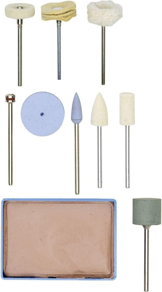 Proxxon 28285 Polishing Accessory set, 10-Piece