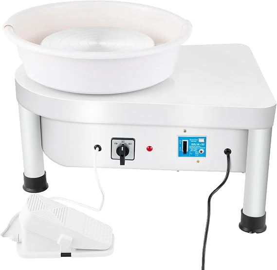 Electric Potter's Wheel,Ceramic Pottery Wheels Heavy Duty Pottery Forming Machine with Foot Pedal and LCD Touch Screen,for Beginner DIY Clay Tools at Home School Pottery Studios C