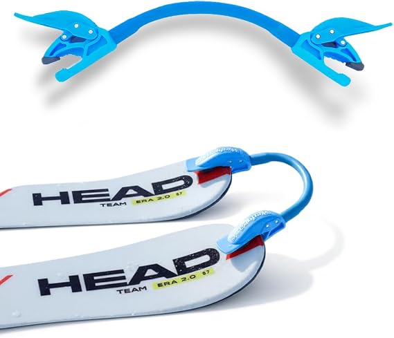 Launch Pad Wedgease Ski Tip Connector - Learn to Ski - Teaches Speed Control, Making a Wedge, Basic Turning - Portable and Durable - Perfect for Beginners